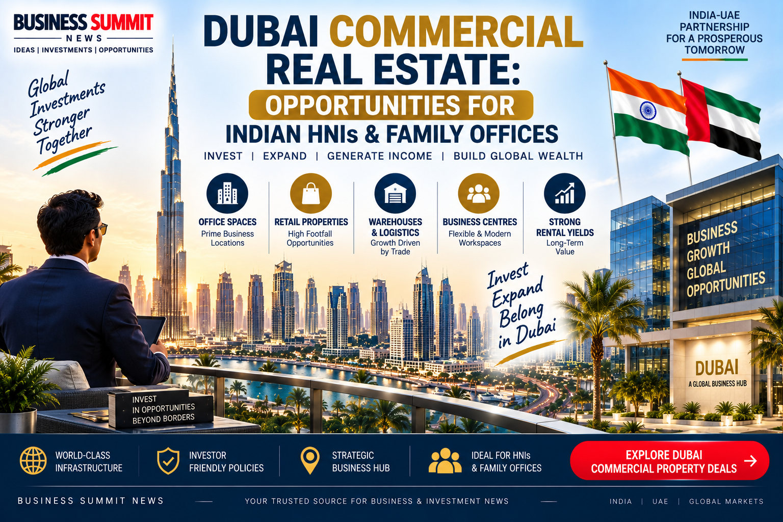 Dubai Commercial Real Estate Opportunities for Indian HNIs and Family Offices