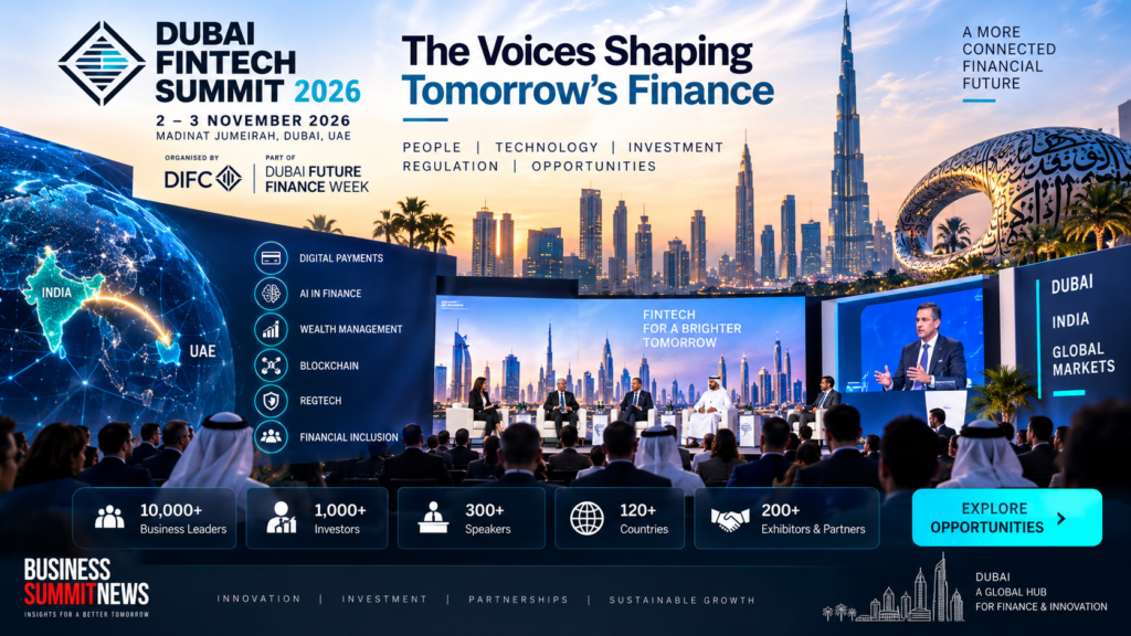 Dubai FinTech Summit 2026 speakers and India fintech opportunities