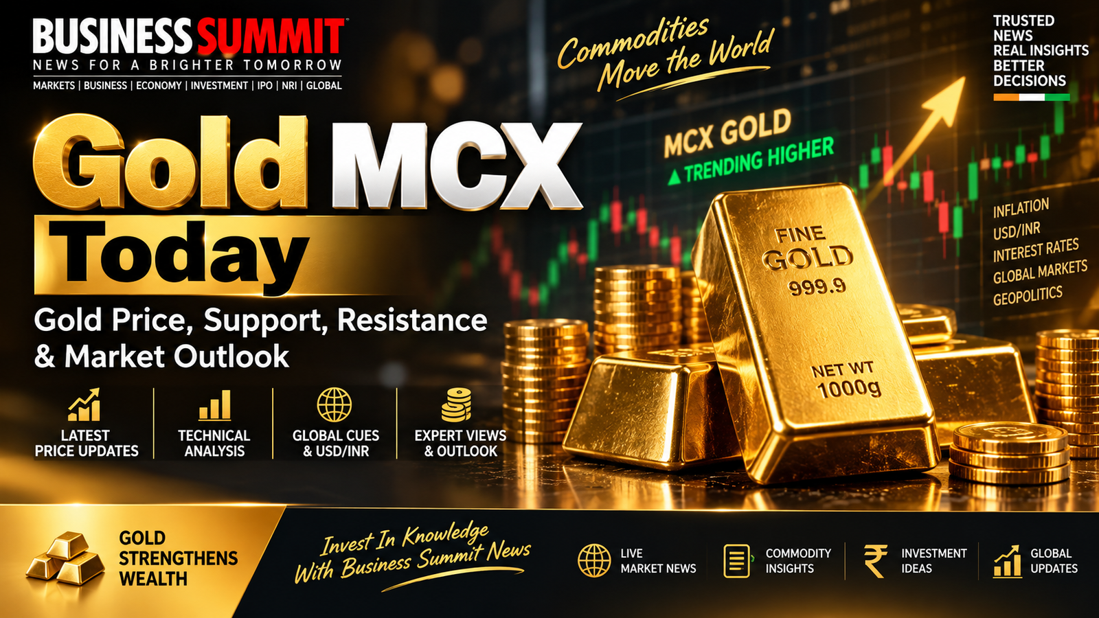 Gold MCX Today price and market outlook India