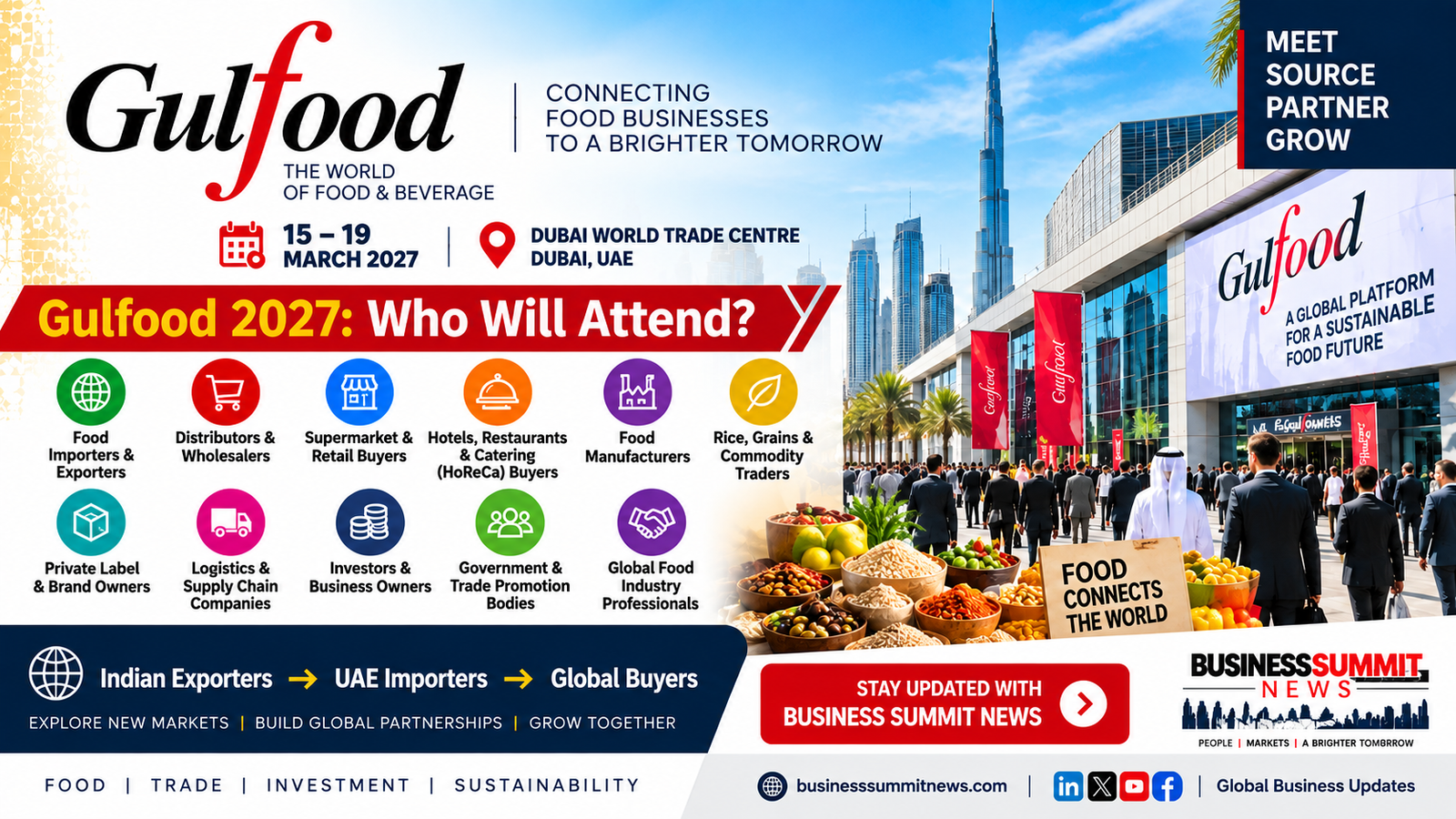 Gulfood 2027 Who Will Attend - Dubai Food Buyers Importers Exporters