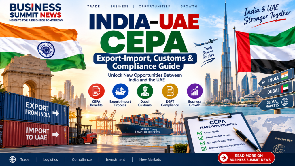 India UAE CEPA export import Dubai Customs and compliance guide