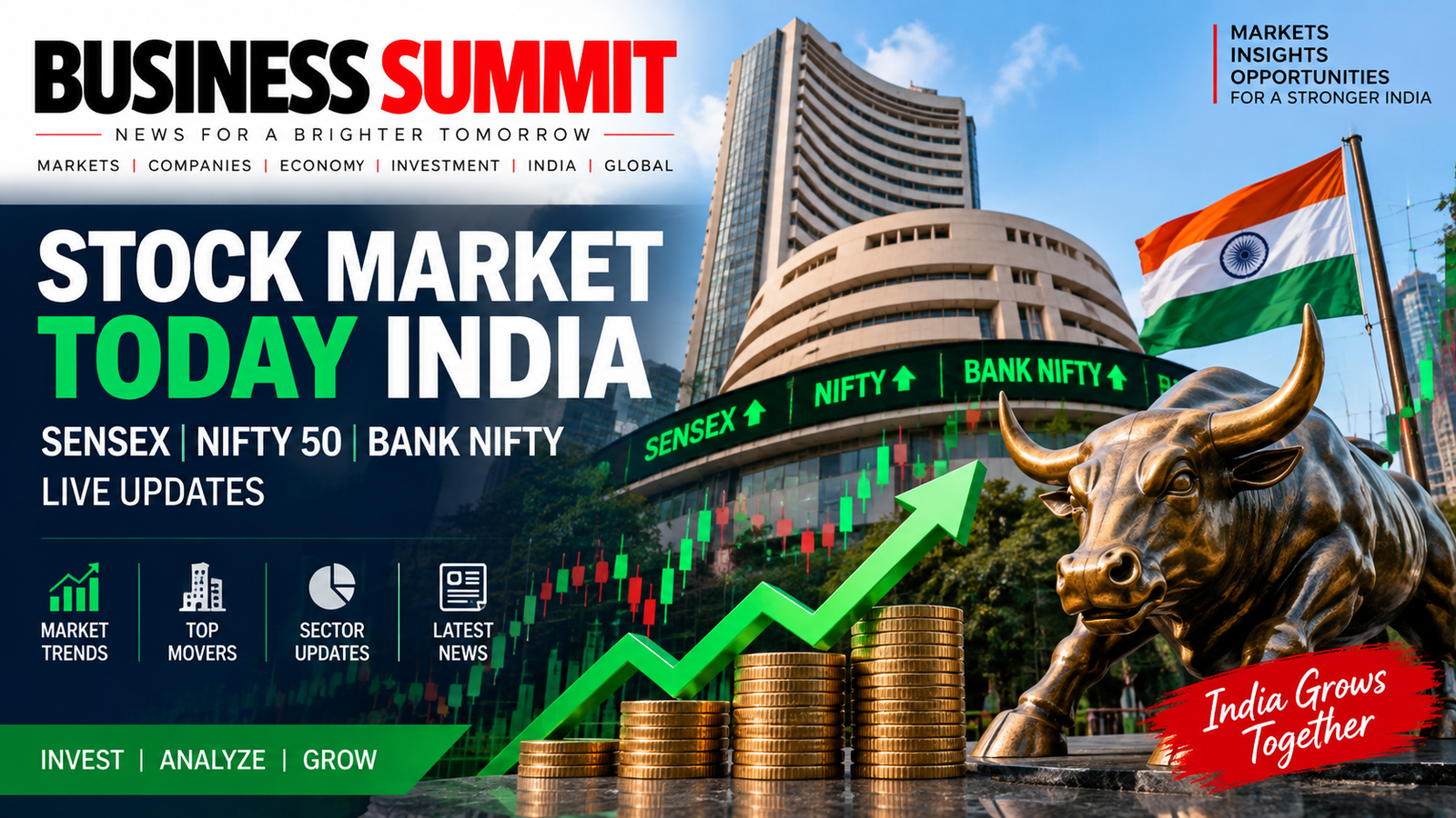 Stock Market Today India – Sensex, Nifty 50 and Bank Nifty live updates