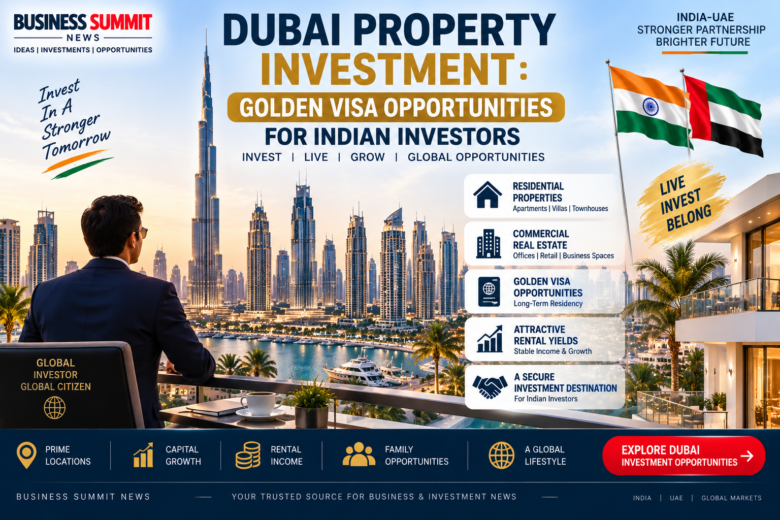 Dubai Property Investment Golden Visa Opportunities for Indian Investors
