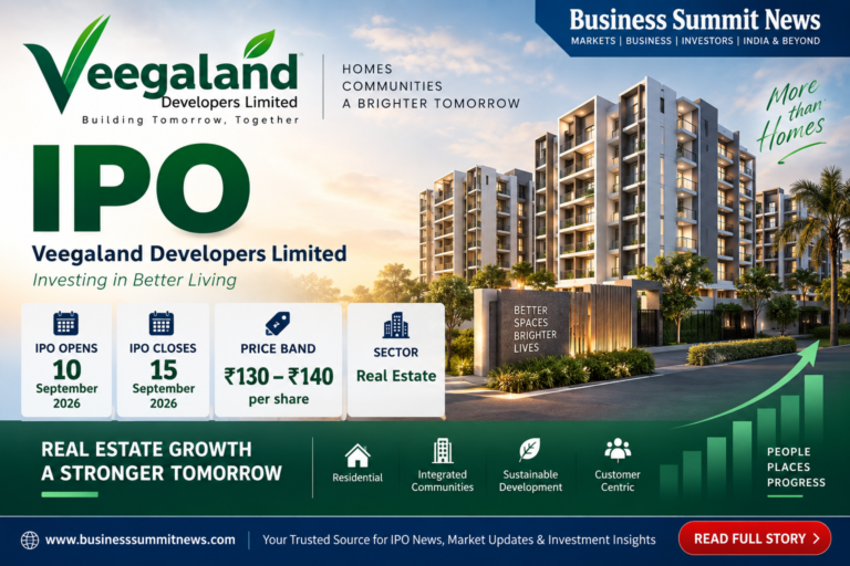 Veegaland Developers IPO: Price Band ₹130-₹140, Closes September 15